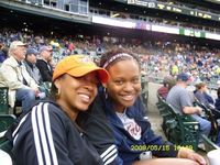 at the Tiger's game with my best friend for her birthday 12 rows behind home plate!