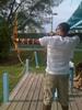 Archery in the Bahamas before my friend's wedding.