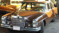 Picking up my 1967 Mercedes from the shop... I was happy! :)
