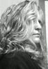 just a shot of my profile with lots of crazy hair in the way,,,, i love blk n wht. pictures