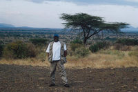 on safari in MASAI MARA, KENYA.