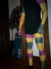 Mardi Gras body paint by local artist.  Fun