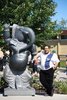 Calgary Zoo, Next to Lord Ganesh (Indian Deity in form of Elephant) statue