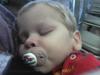 my 2 yr old Cameron sleeping in my arms at Mc Donald's :)