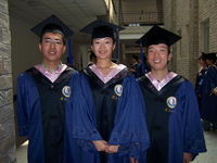 Me at the master's degree graduation ceremony, Im the one with glasses
