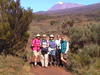 Hiking Kilimanjaro I'm in the middle! 