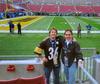 my nephew and i at super bowl 43, in tampa,fl. the steeler's make history winning a record 6 super bowls!