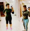 Gym selfies!!! Black girls do workout!