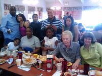 Family get-together after church @ Golden Coral Restaurant~