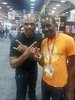 Me with DMC from the legendary hip hop group, Run-DMC. We talked for a little while about his trips to Sudan and Nigeria. He is a really nice fellow.