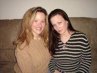 My sister and I at Thanksgiving. I'm the 1 on the left