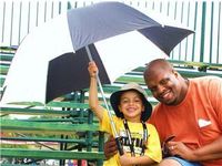 My son and I at the Cleveland Grand Prix 2007. Great time.