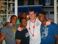 New Orleans with 'Fast Freddy' of the New Orleans Saints NFL team