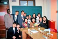 Japanese High School Students and ME in Tokyo, Japan