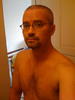 after shaving my head - Goa, India - April 2009
