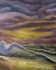 'Saltwater Sunset' An oil on canvas that I painted.