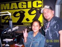 With my cousin dj, Mia @ Magic 89.9 Manila, Philippines