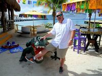 Watch out those plastic alligators in Cancun will get you when your not looking !