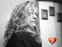 just a shot of my profile with lots of crazy hair in the way,,,, i love blk n wht. pictures
