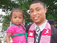 My beautiful niece and I during my graduation