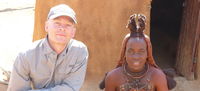 The Himba queen and her right hand man . . . at Otjikandero school, Namibia.