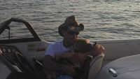 My youngest had a big day.  He LOVES the boat.