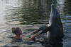 Playing with my dolphin friends!