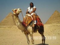 On vacation in Egypt.