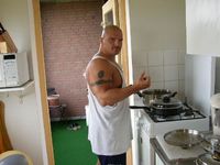 Me cooking in Holland (Netherlands)