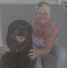 me and my son ruckus hundred fifty pound Rottweiler don't worry he doesn't live with me