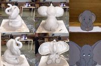 My first sculpture for 3d art at Bermuda college 