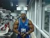just after workout in gym